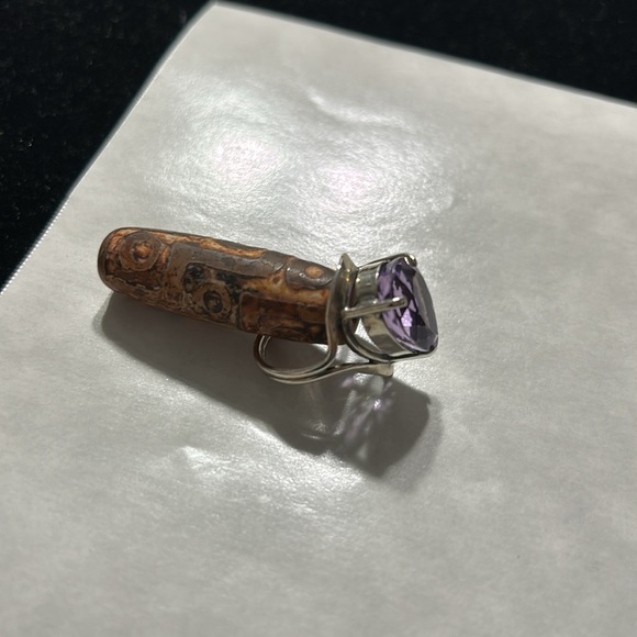 Amethyst in sterling silver - Picture 3 of 5